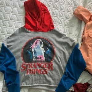 stranger things cropped hoodie